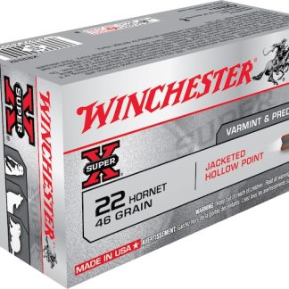 Winchester Super X 22 Hornet Ammo 46 Grain Jacketed Hollow Point  200 rounds - Fast Ship - Ammunition - Glock Switch Kit