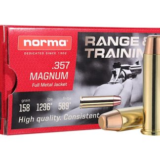 Order Norma Range & Training 357 Magnum Ammo 158 Grain Full Metal Jacket 500 rounds Online - Ammunition - Glock Switch Kit